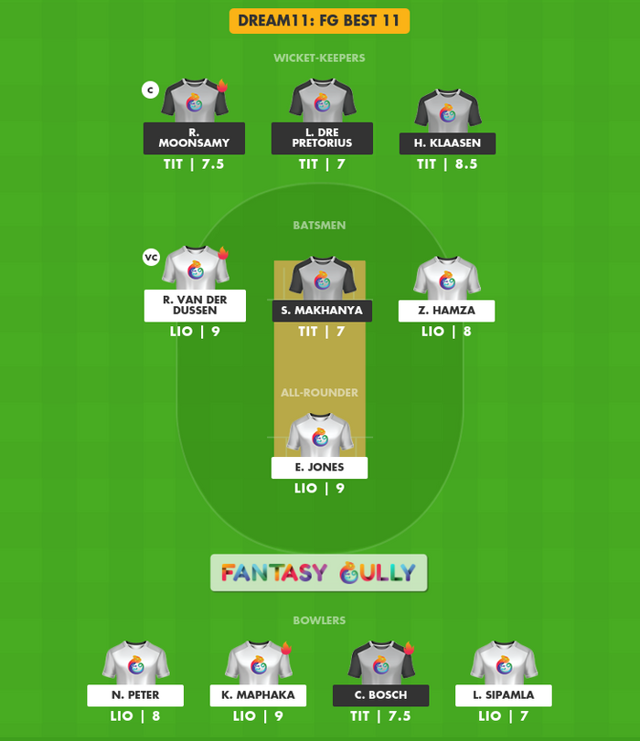 FG Best 11, LIO बनाम TIT Dream11 Fantasy Team Suggestion FG Best 11, LIO बनाम TIT Dream11 Fantasy Team Suggestion