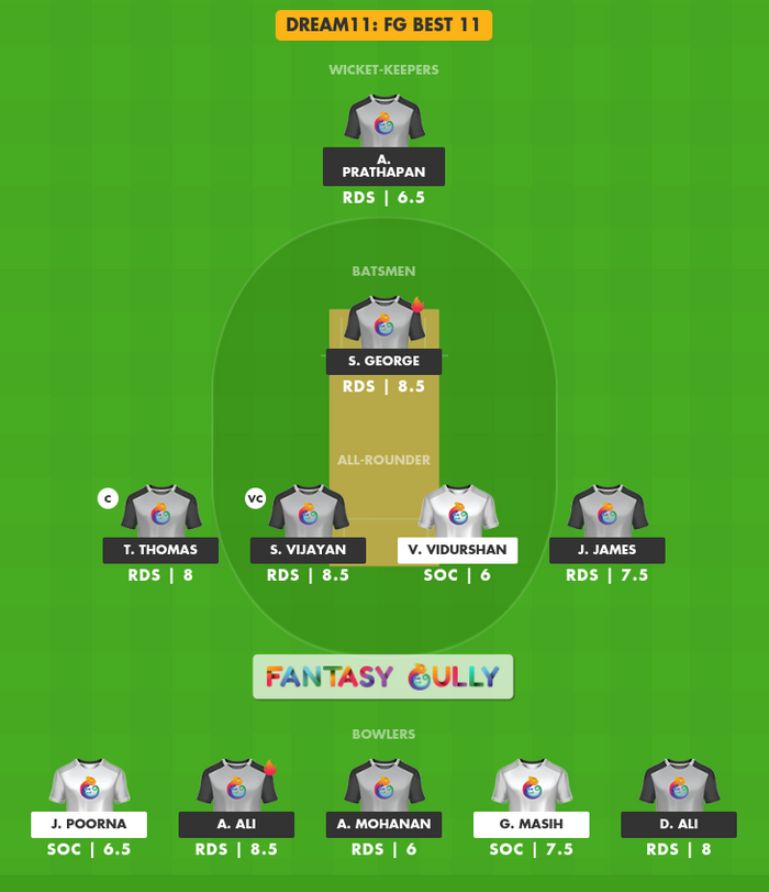 FG Best 11, SOC बनाम RDS Dream11 Fantasy Team Suggestion FG Best 11, SOC बनाम RDS Dream11 Fantasy Team Suggestion