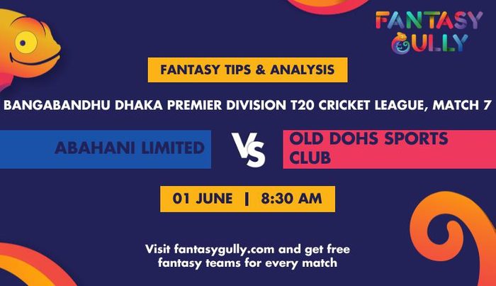 Abahani Limited vs Old DOHS Sports Club, Match 7