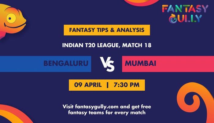RCB vs MI (Royal Challengers Bangalore vs Mumbai Indians), Match 18