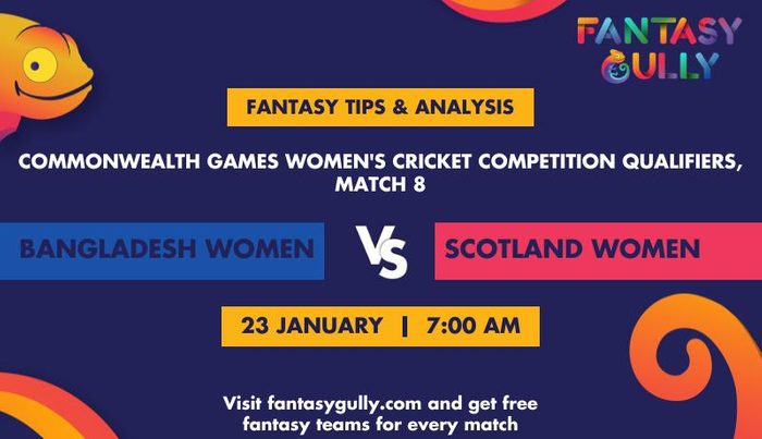 Bangladesh Women vs Scotland Women, Match 8