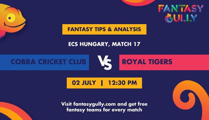 Cobra Cricket Club vs Royal Tigers, Match 17
