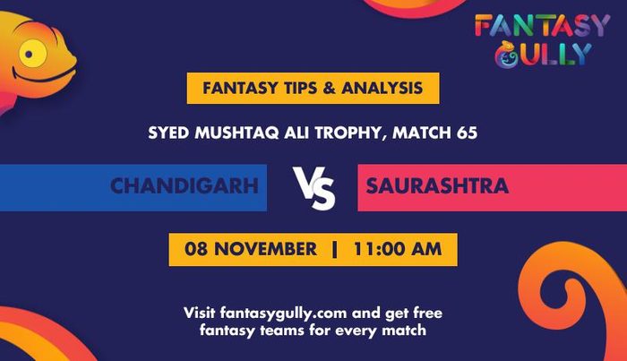 Chandigarh vs Saurashtra, Match 65