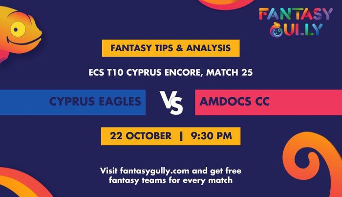 Cyprus Eagles vs Amdocs CC, Match 25