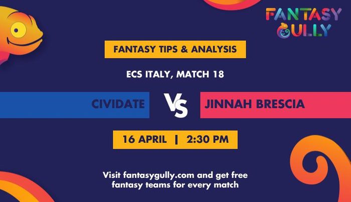 Cividate vs Jinnah Brescia, Match 18