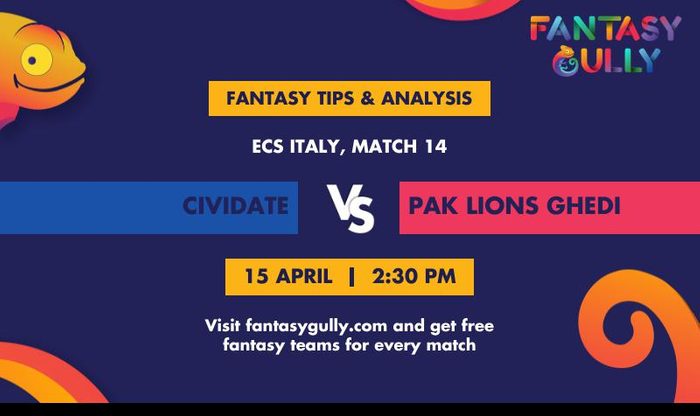 Cividate vs Pak Lions Ghedi, Match 14