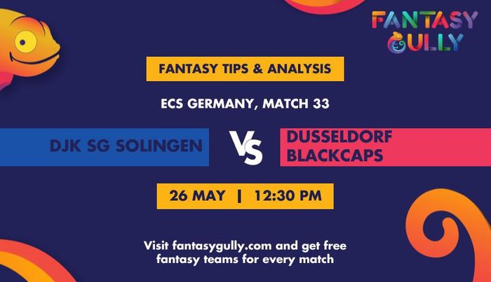 DJK SG Solingen vs Dusseldorf Blackcaps, Match 33