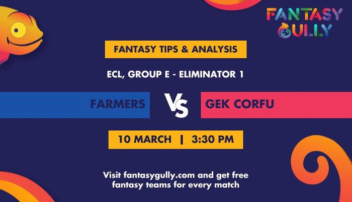 Farmers vs GEK Corfu, Group E - Eliminator 1
