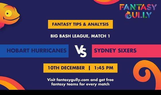 Hobart Hurricanes vs Sydney Sixers