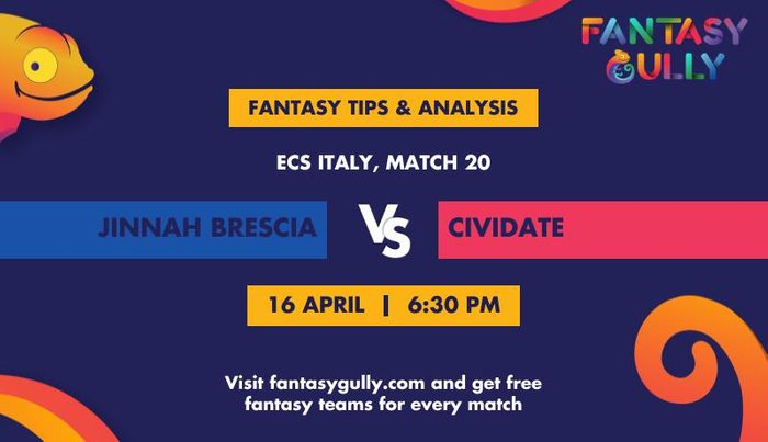 Jinnah Brescia vs Cividate, Match 20