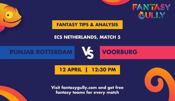 PR vs VCC (Punjab Rotterdam vs Voorburg), Match 5
