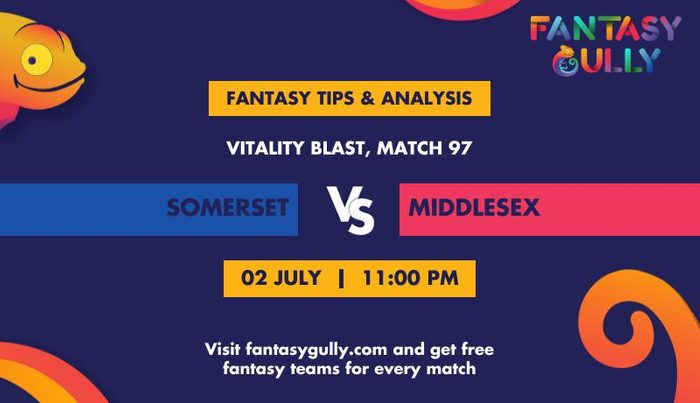 Somerset vs Middlesex, Match 97