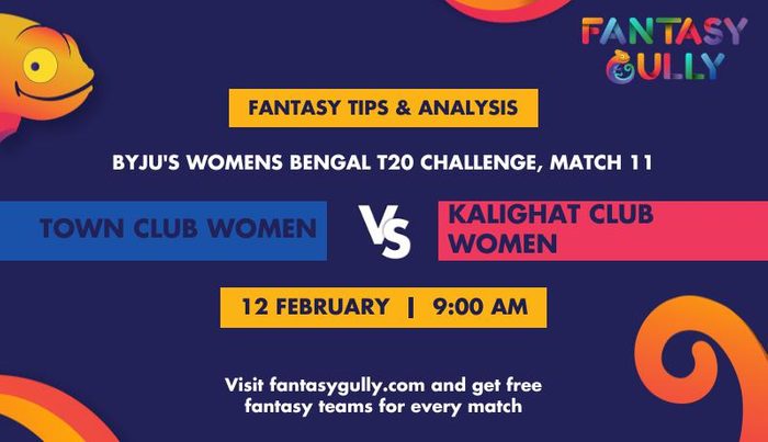 Town Club Women vs Kalighat Club Women, Match 11