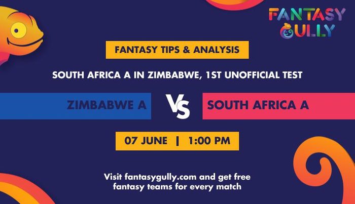 Zimbabwe A vs South Africa A, 1st unofficial Test