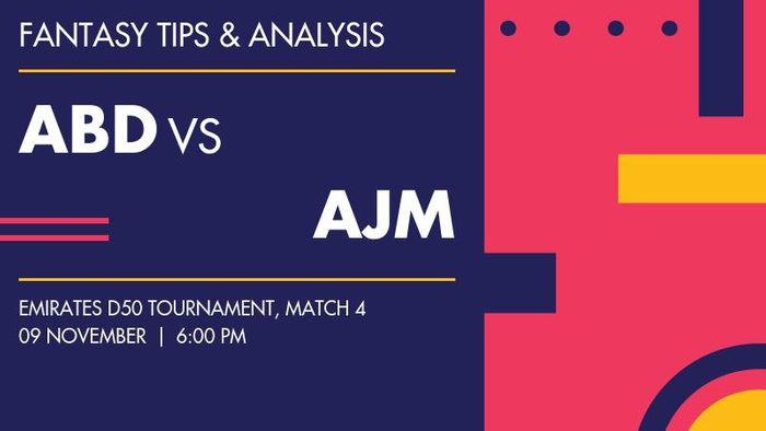 ABD vs AJM (Abu Dhabi vs Ajman), Match 4