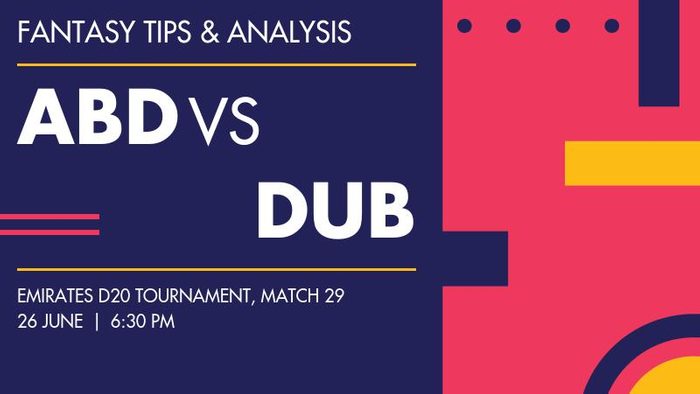 Abu Dhabi बनाम Dubai, Match 29