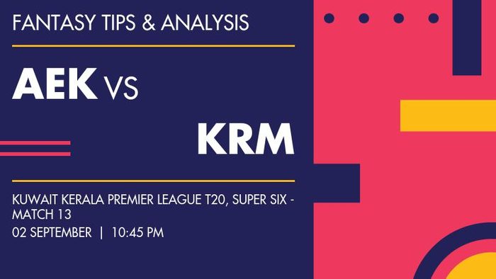 AEK vs KRM (Arabian Eagles Kozhikode vs KRM Panthers), Super Six - Match 13