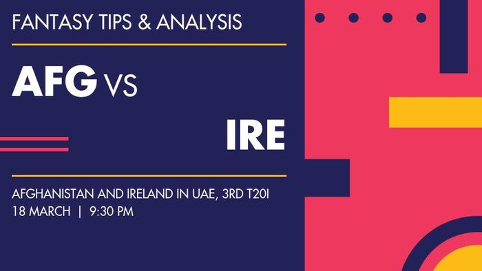 AFG vs IRE (Afghanistan vs Ireland), 3rd T20I