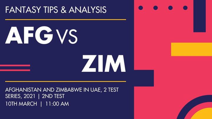 AFG vs ZIM, 2nd Test