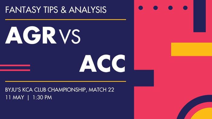 AGR vs ACC (AGORC vs Athreya Cricket Club), Match 22