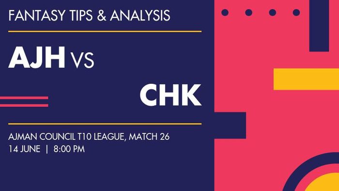 AJH vs CHK (Ajman Heroes vs Chittagong Kings), Match 26