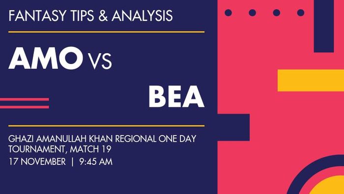AMO vs BEA (Amo Region vs Band-e-Amir Region), Match 19