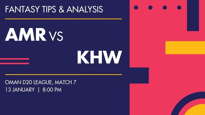 AMR vs KHW (Amerat Royals vs Khuwair Warriors), Match 7