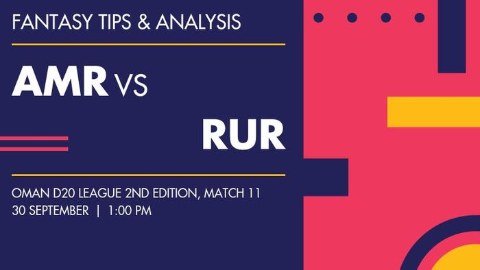 AMR vs RUR (Amerat Royals vs Ruwi Rangers), Match 11