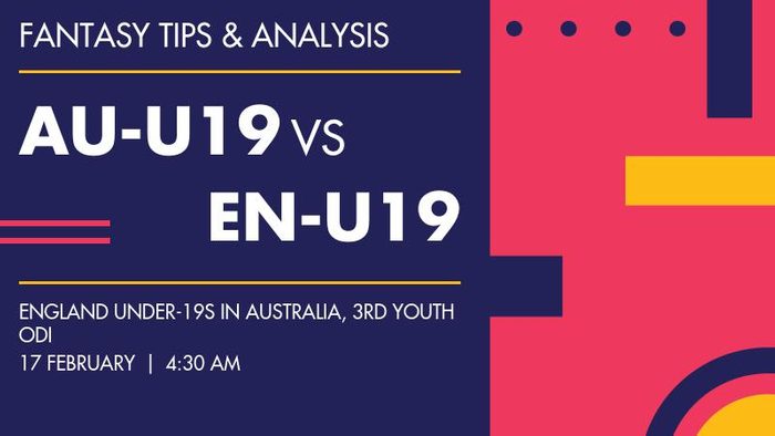 AU-U19 vs EN-U19 (Australia Under-19 vs England Under-19), 3rd Youth ODI