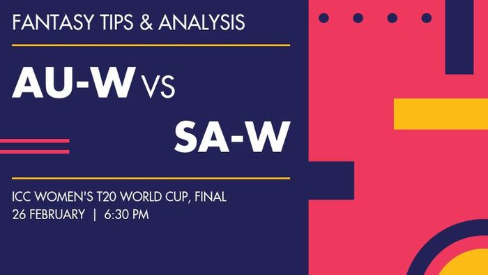 AU-W vs SA-W (Australia Women vs South Africa Women), Final