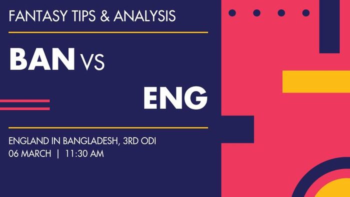 BAN vs ENG (Bangladesh vs England), 3rd ODI
