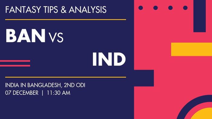 BAN vs IND (Bangladesh vs India), 2nd ODI