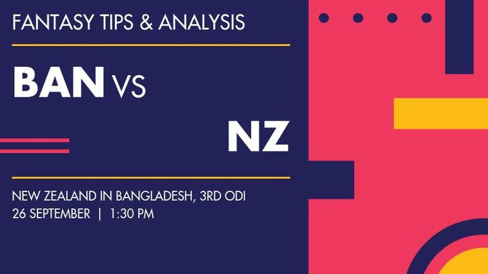BAN vs NZ (Bangladesh vs New Zealand), 3rd ODI