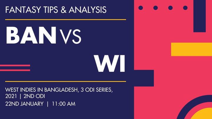 BAN vs WI, 2nd ODI