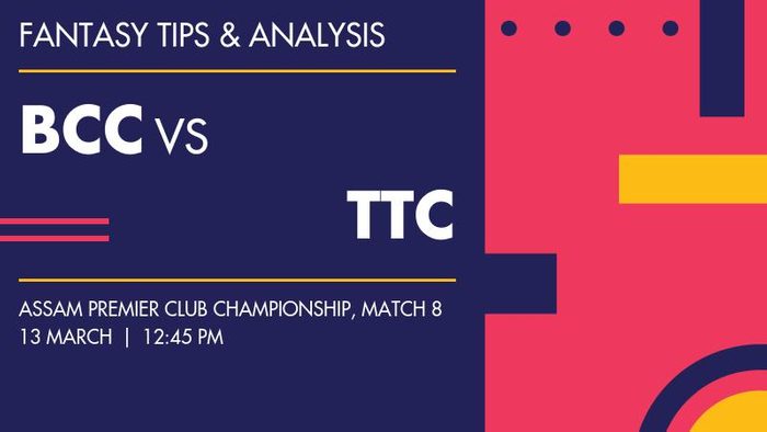 BCC vs TTC (Bud Cricket Club vs Tinsukia Town Club), Match 8
