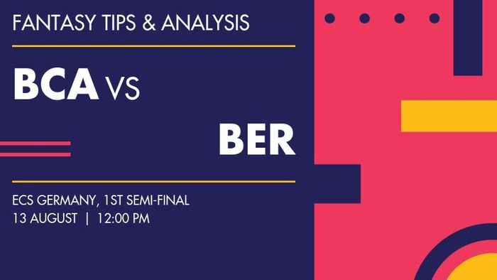 BCA vs BER (Berlin Cricket Academy vs Berlin CC), 1st Semi-Final