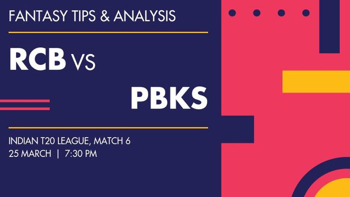 रॉयल चैलेंजर्स बेंगलुरु बनाम पंजाब किंग्स, मैच 6