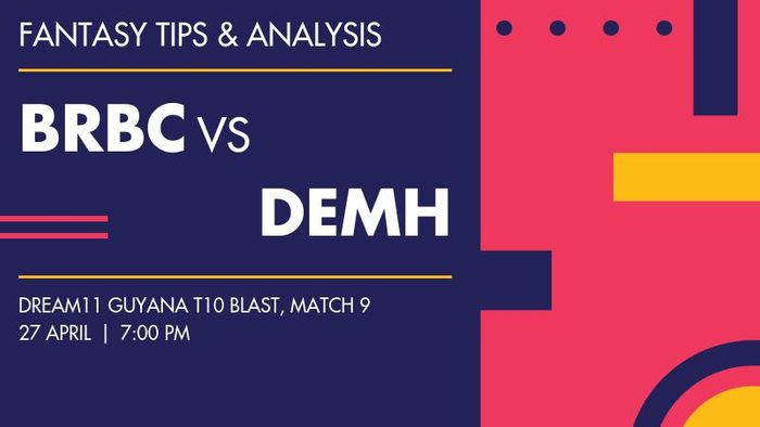 BRBC vs DEMH (Berbice Caimans vs Demerara Hawks), Match 9