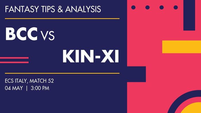 BCC vs KIN-XI (Bergamo CC vs Kings XI), Match 52