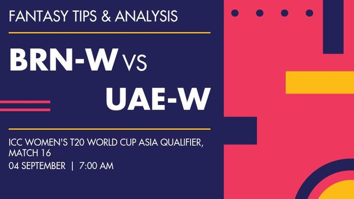 BRN-W vs UAE-W (Bahrain Women vs United Arab Emirates Women), Match 16