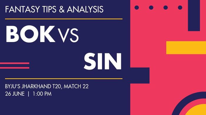 BOK vs SIN (Bokaro Blasters vs Singhbhum Strikers), Match 22