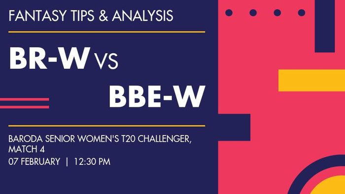 BR-W vs BBE-W (Baroda Rival's Women vs Baroda Believers Women), Match 4