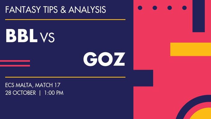 BBL vs GOZ (Bugibba Blasters vs Gozo), Match 17