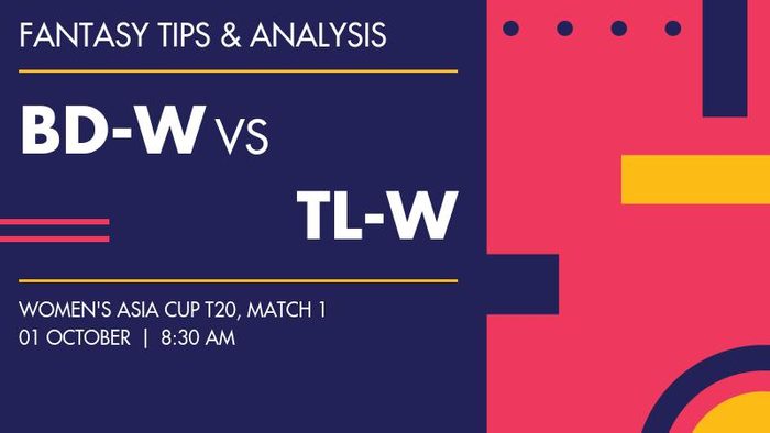 BD-W vs TL-W (Bangladesh Women vs Thailand Women), Match 1