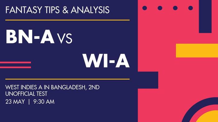 BN-A vs WI-A (Bangladesh A vs West Indies A), 2nd unofficial Test