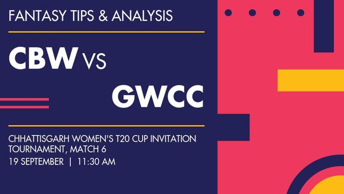 CBW vs GWCC (Chhattisgarh Blue Women vs Goa Women CC), Match 6