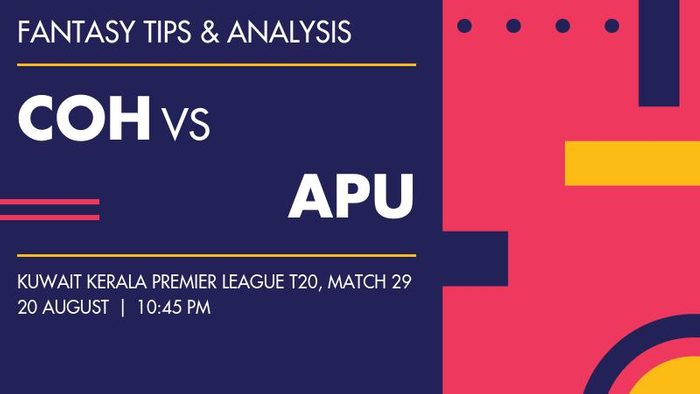 COH vs APU (Cochin Hurricanes vs Alleppey United), Match 29