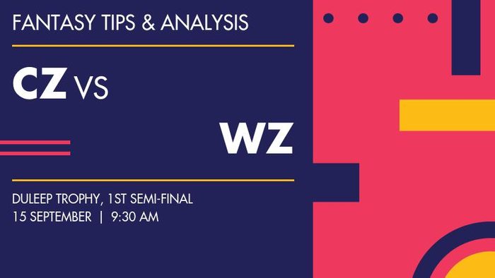 CZ vs WZ (Central Zone vs West Zone), 1st Semi-Final