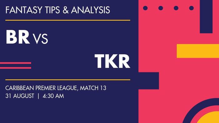 BR vs TKR (Barbados Royals vs Trinbago Knight Riders), Match 13