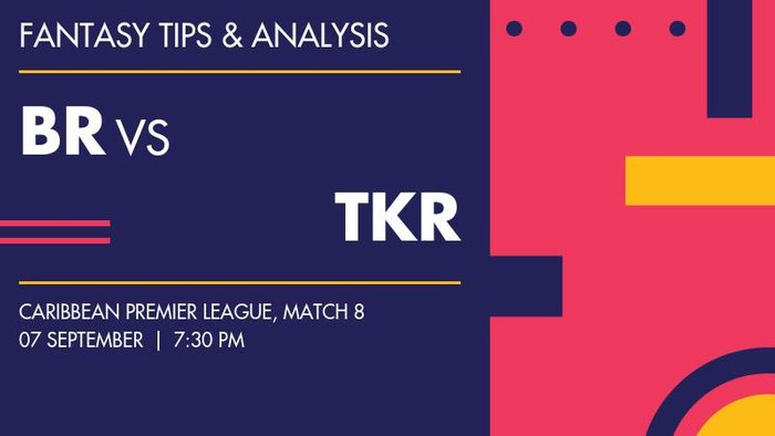 BR vs TKR (Barbados Royals vs Trinbago Knight Riders), Match 8